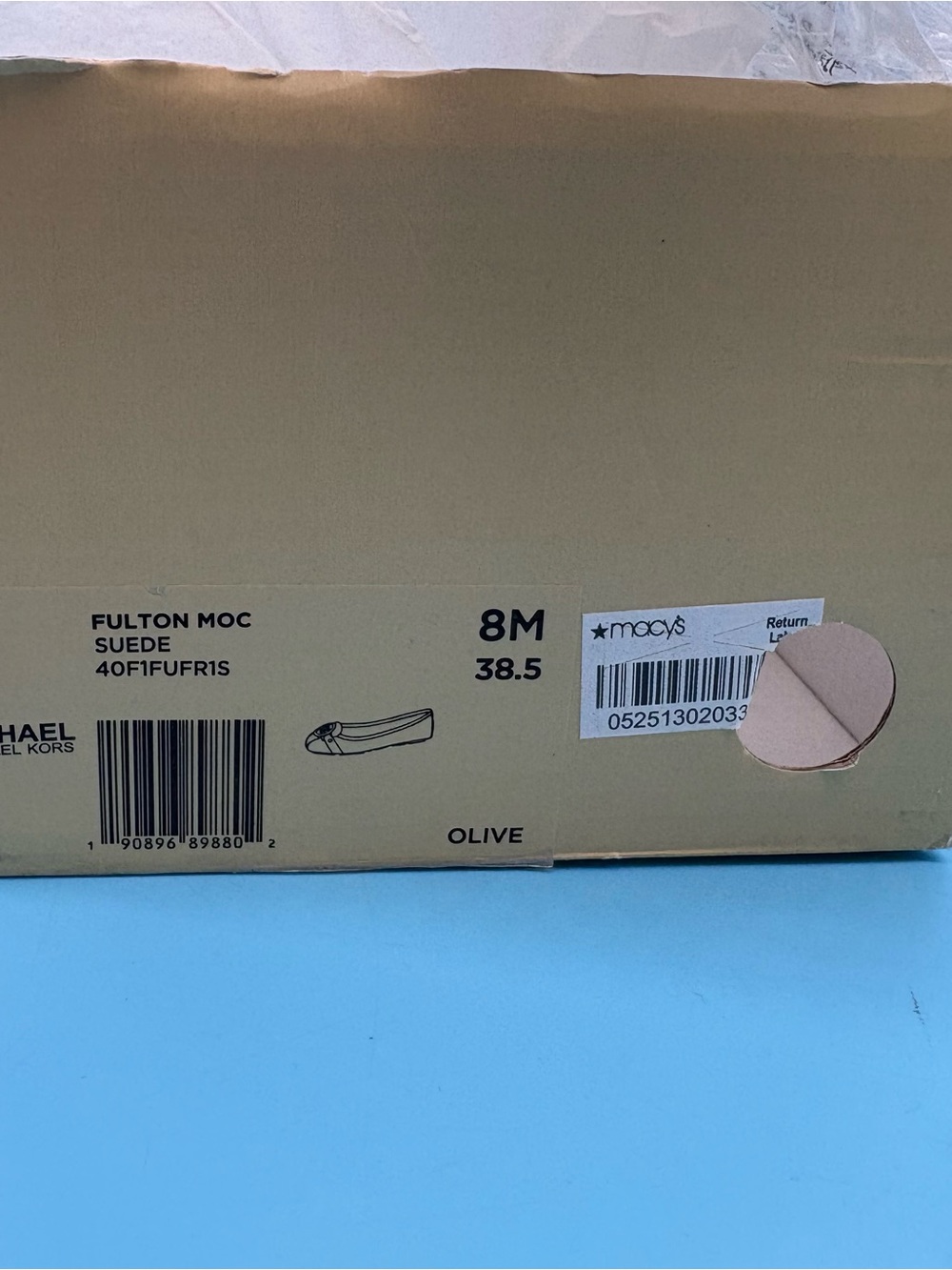 Michael Kors Women’s Fulton Suede Ballet Flat Shoes Size 8 - Picture 7 of 7